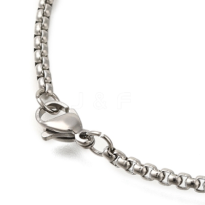 201 Stainless Steel Guitar Pendant Box Chain Necklaces NJEW-R001-06P-02-1