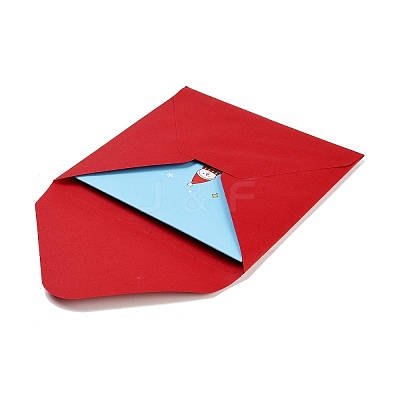 Square 3D Pop Up Paper Greeting Card AJEW-P123-A05-1
