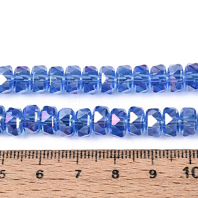 Electroplate Glass Beads Strands EGLA-T021-20F-1