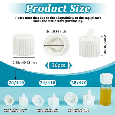 Plastic Bottle Caps FIND-WH0111-605-1