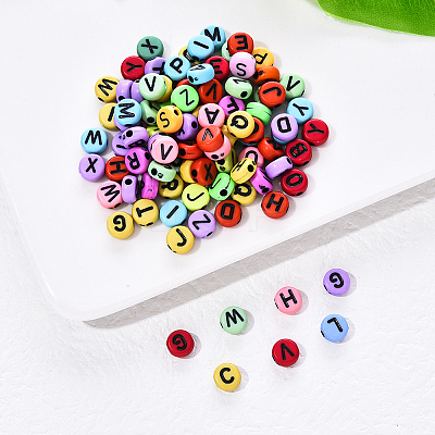 Craft Mixed Color Acrylic Beads SACR-YW0001-07-1