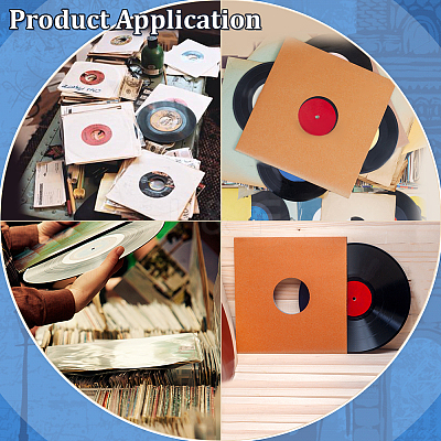 Kraft Paper Vinyl Record Packing Bags AJEW-WH0596-663A-1