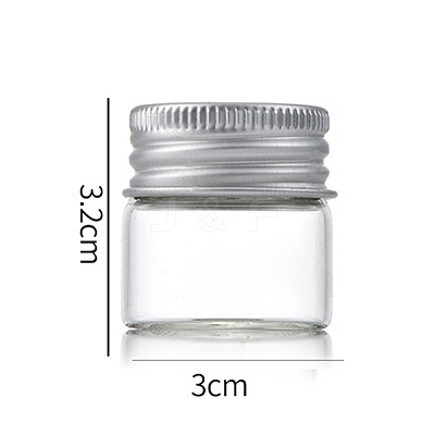 Clear Glass Bottles Bead Containers CON-WH0085-75A-01-1