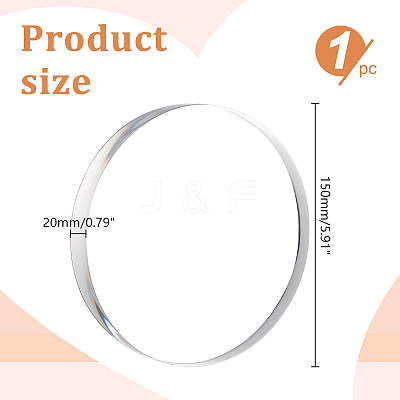 Transparent Acrylic Board TACR-WH0021-13A-1