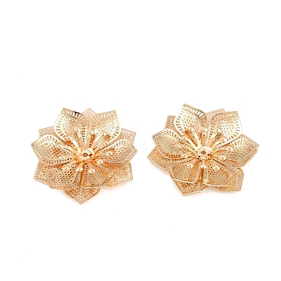 Brass Filigree Cabochons KK-CBACEE9-02C-KCG-1