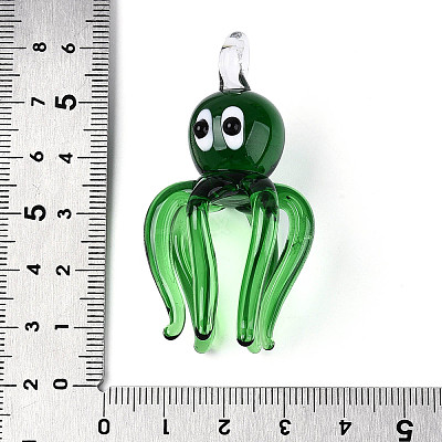 Handmade Lampwork Big Pendants LAMP-T025-06C-1
