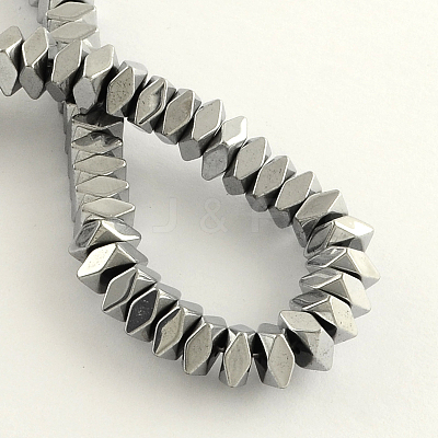 Electroplate Non-magnetic Synthetic Hematite Beads Strands G-R259-10B-1