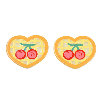 Transparent Printed Acrylic Cabochons TACR-N016-06-1