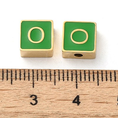 304 Stainless Steel Enamel Beads STAS-L022-293G-O-1