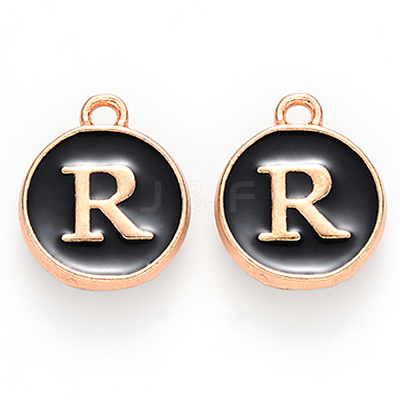 Golden Plated Alloy Charms X-ENAM-S118-02R-1