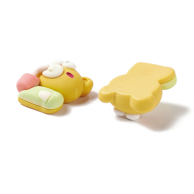 Opaque Resin Cabochons RESI-G036-A06-1
