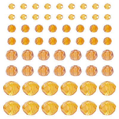 4 Strands 4 Styles Glass Beads Strands EGLA-TA0012-97C-1