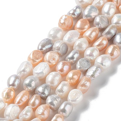 Natural Cultured Freshwater Pearl Beads Strands PEAR-Z002-30-1
