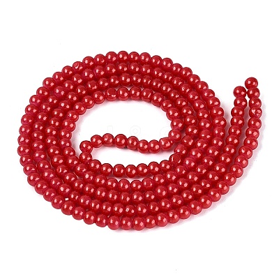 Baking Paint Glass Pearl Beads Strands LS-DGLA-ZX001-05B-19-1