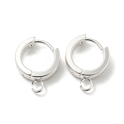 201 Stainless Steel Huggie Hoop Earrings Findings STAS-A167-01S-S-1