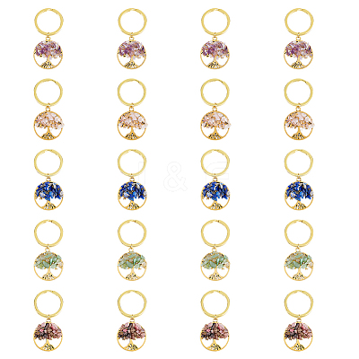 Natural Stone Keychains KEYC-FH0001-27-1