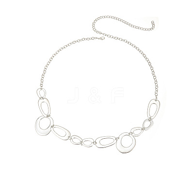 Teardrop Alloy Ring Link Chain Waist Belly Chains for Women FS-WG8F6BA-01-1