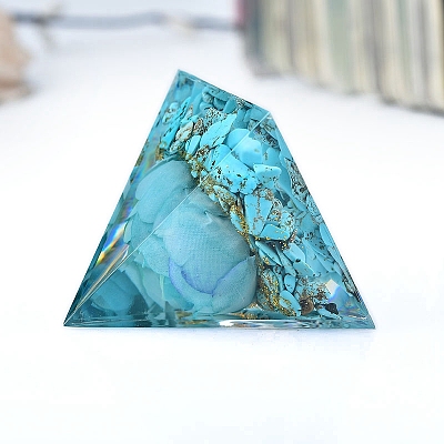 Orgonite Pyramid Resin Display Decorations PW-WGD5761-01-1