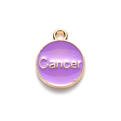 Alloy Enamel Pendants X-ENAM-S124-01A-01D-1