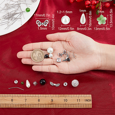 DIY Christmas Dangle Earring Making Kits DIY-SC0019-54-1