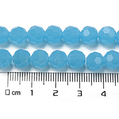 Imitation Jade Glass Beads Stands EGLA-A035-J8mm-D04-1