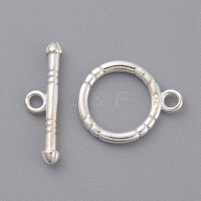 925 Sterling Silver Toggle Clasps STER-A008-21-1