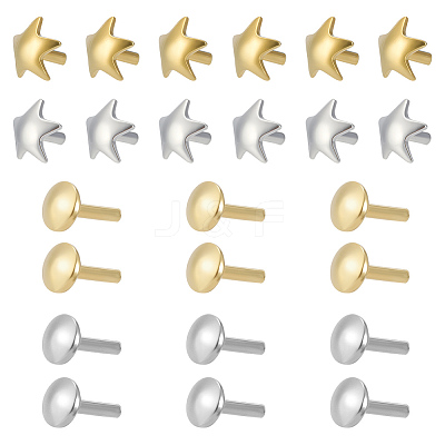 24Pcs 4 Style 925 Sterling Silver Flat Head Pins STER-ME0001-10-1