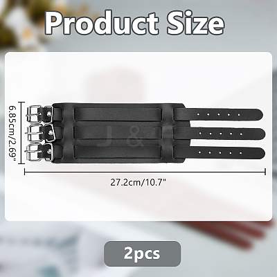 Punk Rock Style Leather Bracelets BJEW-WH0816-013B-1