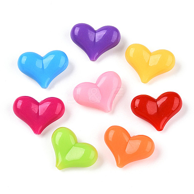Opaque Acrylic Beads X-SACR-N018-11-1