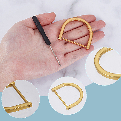 6Pcs Alloy D-Ring Anchor Shackle Clasps FIND-DR0001-76-1
