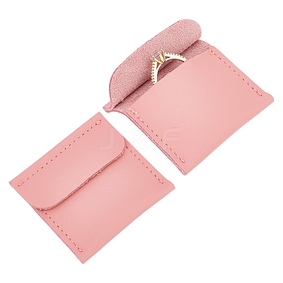 Rectangle PU Leather Ring Bags ABAG-WH0047-01B-1