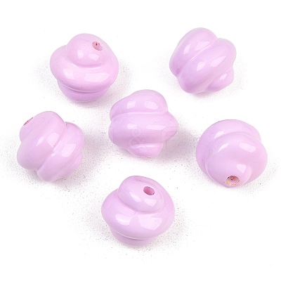 Opaque Acrylic Beads OACR-H034-39J-1