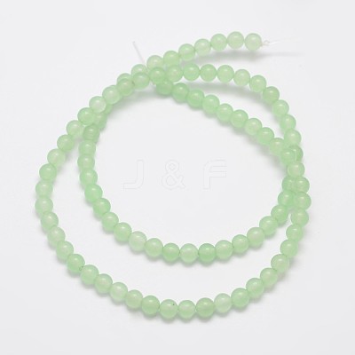 Natural & Dyed Malaysia Jade Bead Strands G-A146-4mm-A26-1
