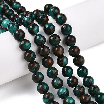 Natural Chalcedony Beads Strands G-S333-8mm-014F-1