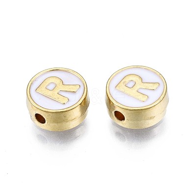 Alloy Enamel Beads ENAM-N052-006-01R-RS-1