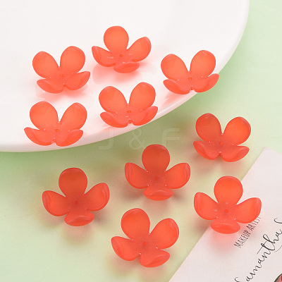 Frosted Acrylic Bead Caps MACR-S371-06A-712-1