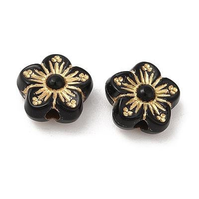 Plating Acrylic Beads X-OACR-C016-04B-1