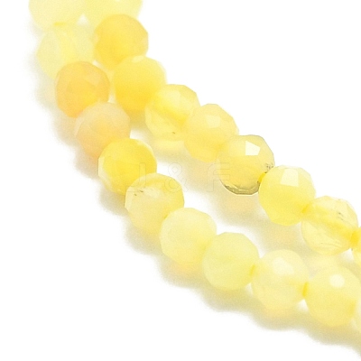 Natural Yellow Opal Beads Strands G-P457-A01-18-1