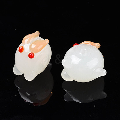 Handmade Bumpy Lampwork Beads Strands LAMP-T017-01C-1