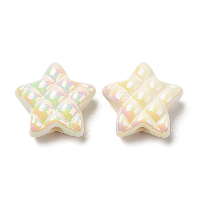 Opaque Acrylic Waffle Beads MACR-D074-03-1