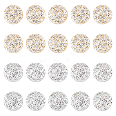 20Pcs 2 Colors 1-Hole ABS Plastic Shank Buttons BUTT-HY0001-06-1