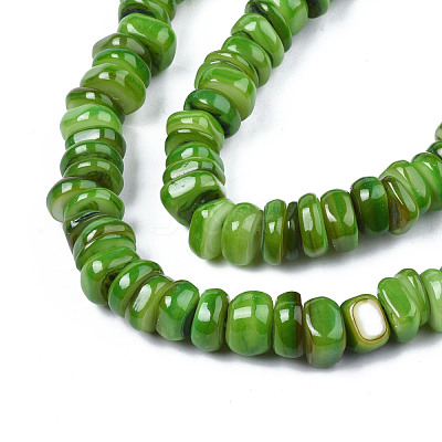 Natural Trochid Shell/Trochus Shell Beads Strands SHEL-S258-081-B05-1