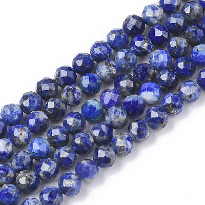 Natural Lapis Lazuli Beads Strands G-G682-40-5mm-1
