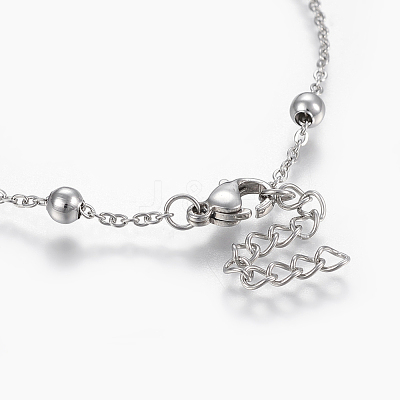 Tarnish Resistant 304 Stainless Steel Anklets AJEW-H013-01P-1
