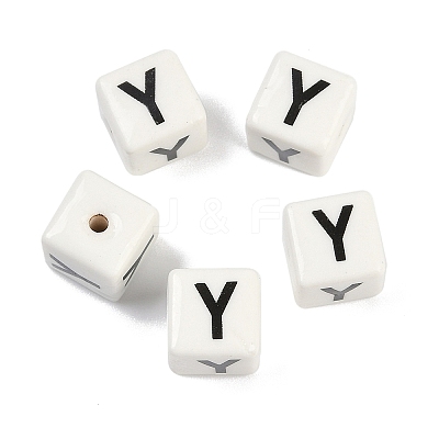 Porcelain Beads PORC-R003-08Y-1