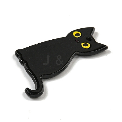 Halloween Black Cat Acrylic Pendants MACR-U005-01A-1