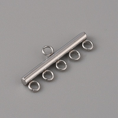 201 Stainless Steel Chandelier Component Links LS-STAS-WH0043-06D-P-1-1