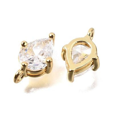 Brass Micro Pave Cubic Zirconia Pendants KK-C255-15A-01-1