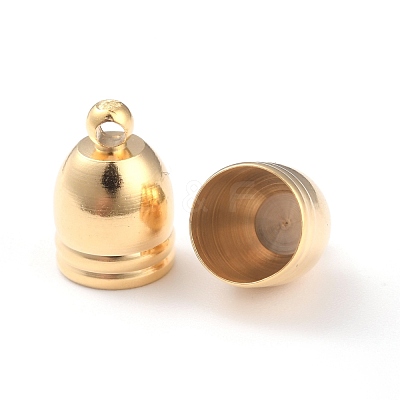 Brass Cord End Cap for Jewelry Making KK-O139-14D-G-1