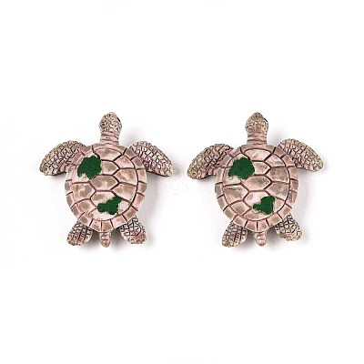 Turtle Opaque Resin Cabochons CRES-T025-35-1